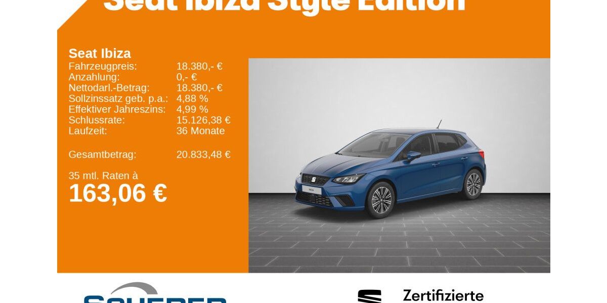 Seat Ibiza 10.689 km 20.230 &euro; Aschaffenburg 63741