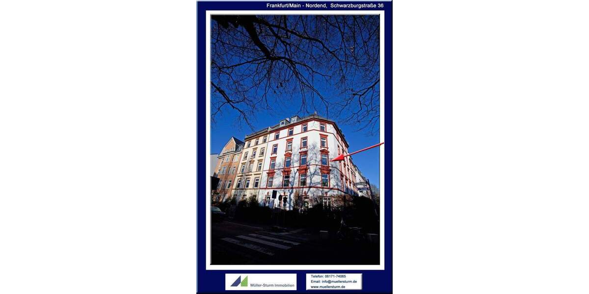 Etagenwohnung Frankfurt am Main Nordend-Ost - 3 Zimmer, 80 m&sup2;, 650.000&euro; | Angebot:25770338