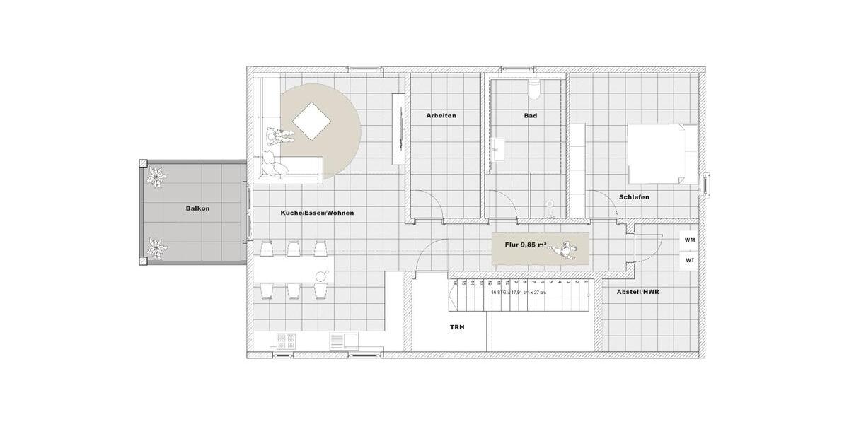 Etagenwohnung Seligenstadt - 3 Zimmer, 101 m&sup2;, 1.560&euro; | Angebot:25159540