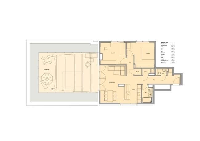 Etagenwohnung Frankfurt am Main Sachsenhausen - 3 Zimmer, 118 m&sup2;, 1.169.200&euro; | Angebot:25704330
