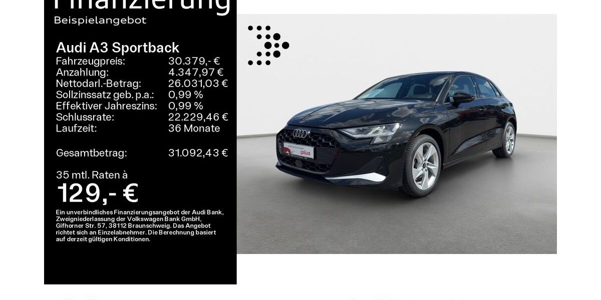 Audi A3 15.500 km 29.969 &euro; Hanau 63452