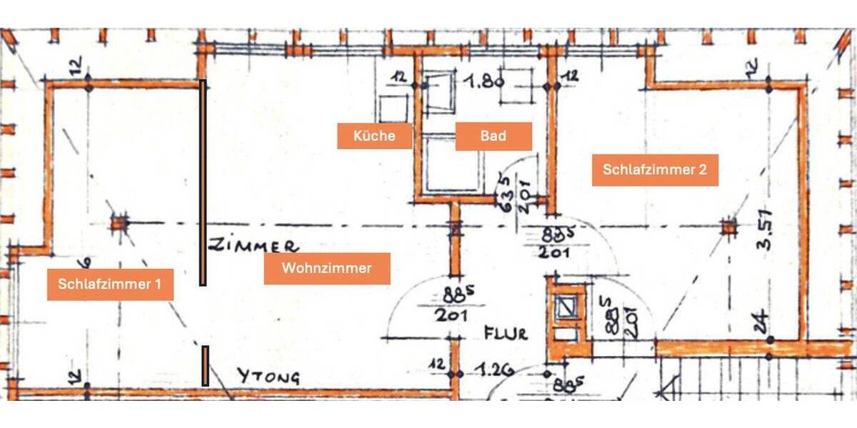 Etagenwohnung Bad Vilbel Kernstadt - 3 Zimmer, 68 m&sup2;, 1.290&euro; | Angebot:26064921