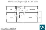 Etagenwohnung Obertshausen - 3 Zimmer, 74 m&sup2;, 819&euro; | Angebot:25792622