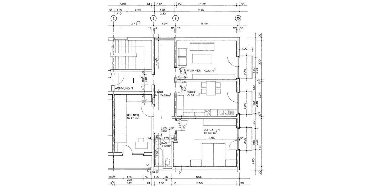 Etagenwohnung Bad Nauheim - 3 Zimmer, 91 m&sup2;, 995&euro; | Angebot:26169163