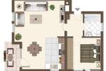 Etagenwohnung Stockstadt am Main - 2 Zimmer, 49 m&sup2;, 192.000&euro; | Angebot:25800488