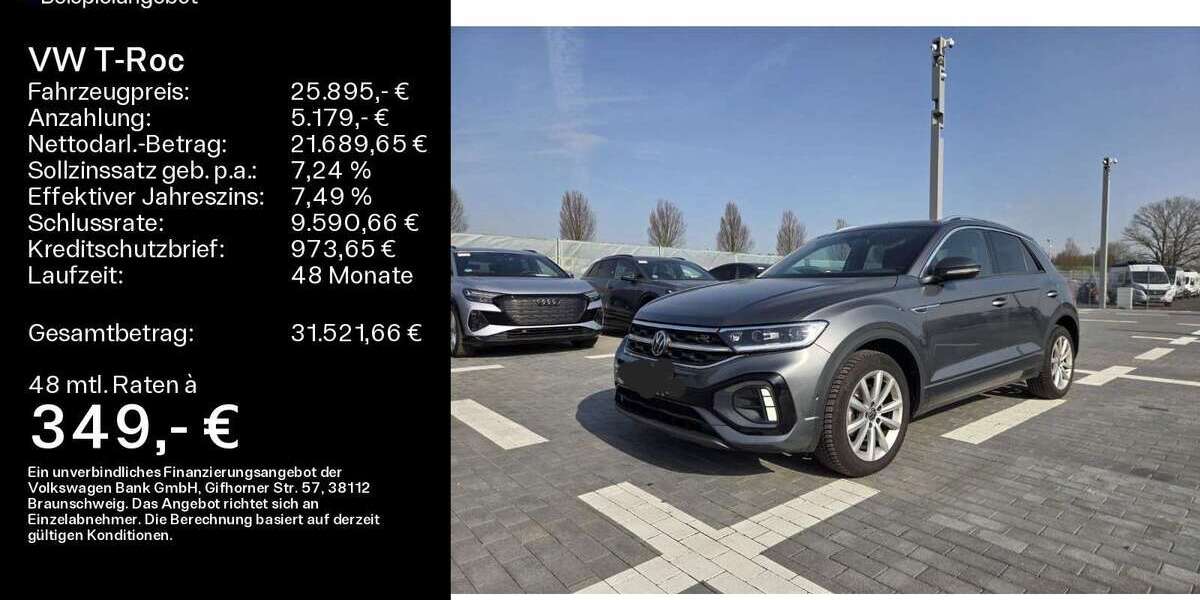 VW T-Roc 36.015 km 25.895 &euro; Buedingen 63654