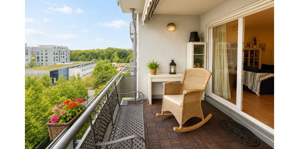 Großzügige 5-Zimmer-Wohnung mit zwei Balkonen, Aufzug und Tiefgarage in begehrter Lage am Rebstockpark - Etagenwohnung Frankfurt am Main Bockenheim | Angebot:26844880