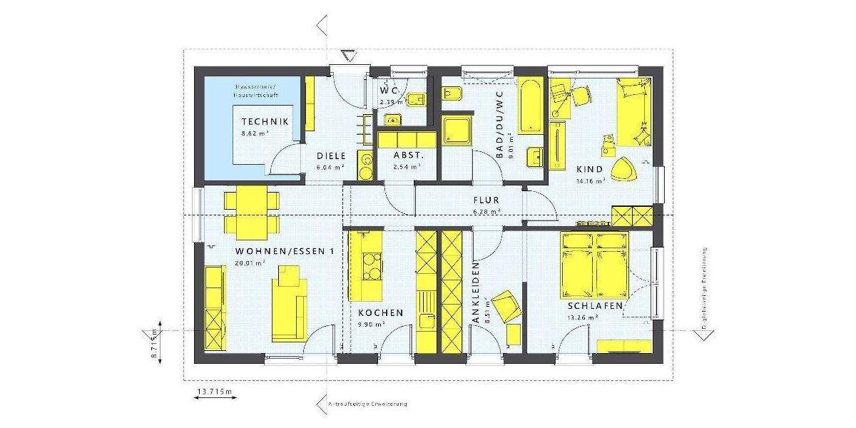 Einfamilienhaus Frankfurt am Main Nieder-Erlenbach - 4 Zimmer, 101 m&sup2;, 1.056.793&euro; | Angebot:25691027