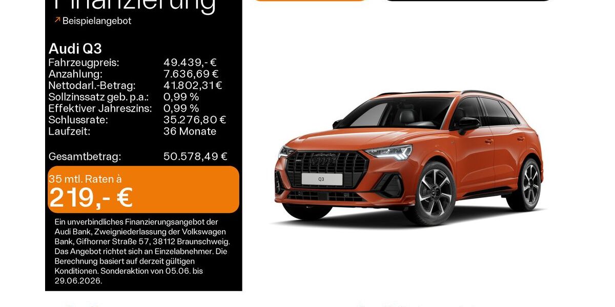 Audi Q3 1.900 km 48.499 &euro; Hanau 63452