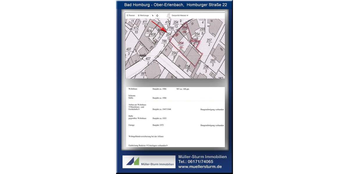 Mehrfamilienhaus, Wohnhaus Bad Homburg vor der Höhe Ober-Erlenbach - 4 Zimmer, 148 m&sup2;, 550.000&euro; | Angebot:25670417
