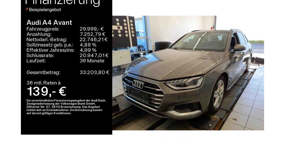 Audi A4 44.700 km 29.999 &euro; Linsengericht 63589