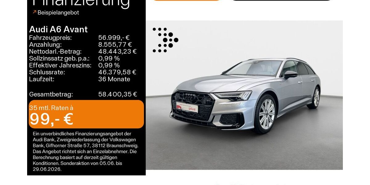 Audi A6 11.500 km 56.499 &euro; Linsengericht 63589