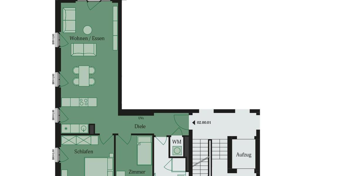 Erdgeschoßwohnung Mühlheim am Main - 3 Zimmer, 81 m&sup2;, 1.290&euro; | Angebot:24602200