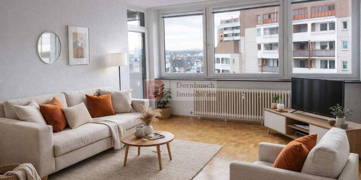 Etagenwohnung Frankfurt am Main Sachsenhausen - 2 Zimmer, 59 m&sup2;, 280.000&euro; | Angebot:25698525