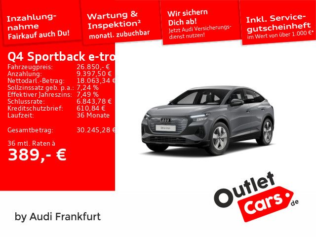 Audi Q4 e-tron 69.976 km 26.850 &euro; Frankfurt am Main 60314