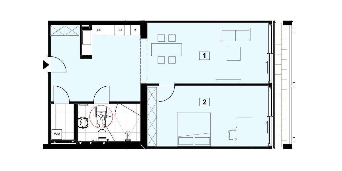 Etagenwohnung Frankfurt am Main Schwanheim - 2 Zimmer, 90 m&sup2;, 1.510&euro; | Angebot:25968652