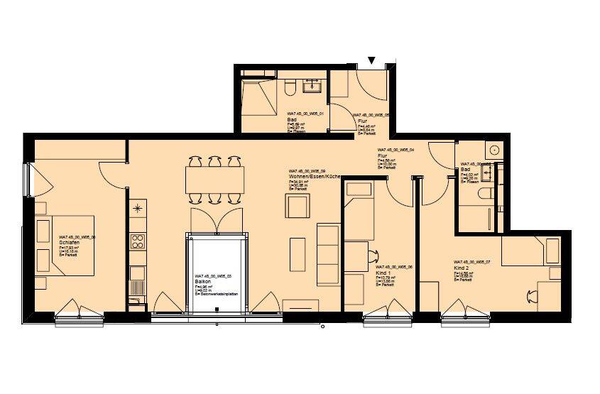 Etagenwohnung Bad Homburg vor der Höhe Ober-Eschbach - 4 Zimmer, 100 m&sup2;, 1.790&euro; | Angebot:26885939