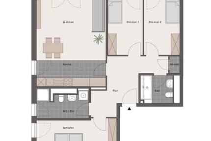 Wohnung Dietzenbach - 4 Zimmer, 99 m&sup2;, 1.405&euro; | Angebot:27668288