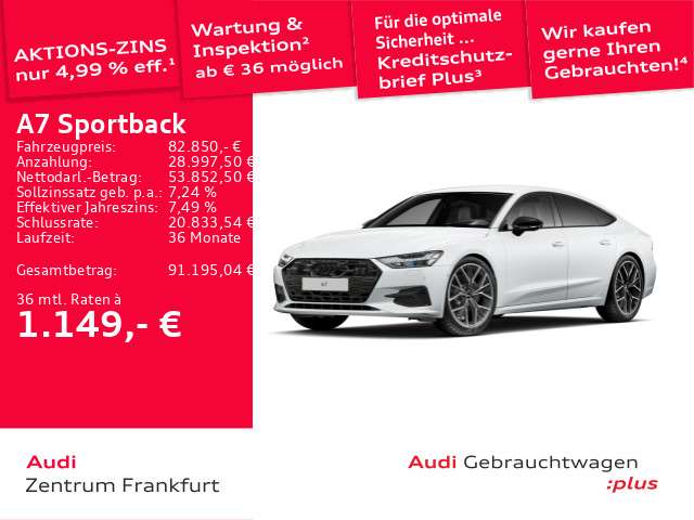 Audi A7 9.904 km 82.850 &euro; Frankfurt am Main 60314