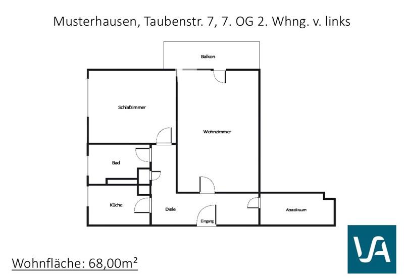 Etagenwohnung Neu-Isenburg Isenburg - 2.5 Zimmer, 68 m&sup2;, 687&euro; | Angebot:24320134