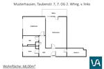 Etagenwohnung Neu-Isenburg Isenburg - 2.5 Zimmer, 68 m&sup2;, 687&euro; | Angebot:24320134