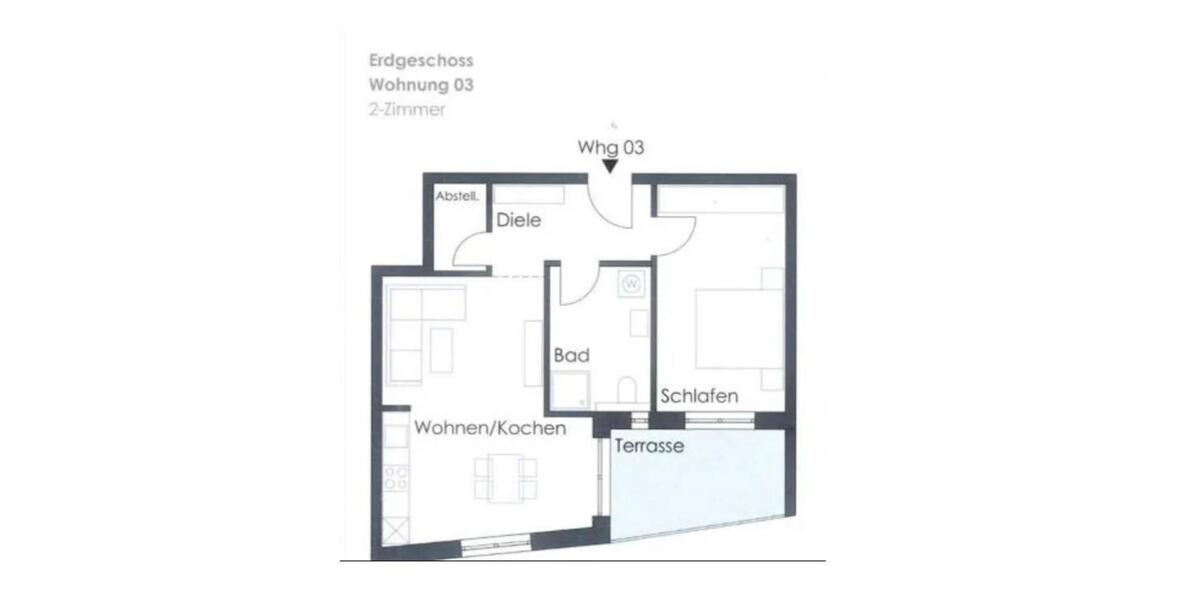 Erdgeschoßwohnung Alzenau - 1 Zimmer, 61 m&sup2;, 1.093&euro; | Angebot:25435905