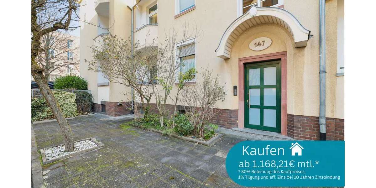 Etagenwohnung Frankfurt am Main Sachsenhausen Süd - 2 Zimmer, 58 m&sup2;, 329.000&euro; | Angebot:25810138