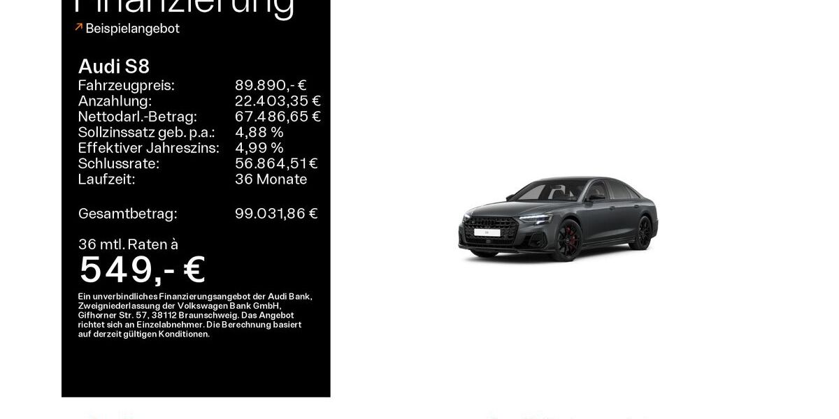 Audi S8 34.689 km 89.890 &euro; Oberursel 61440