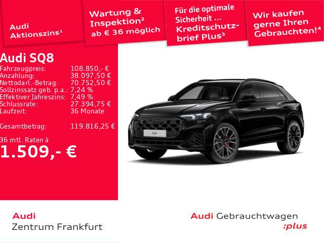 Audi SQ8 14.629 km 108.850 &euro; Frankfurt am Main 60314