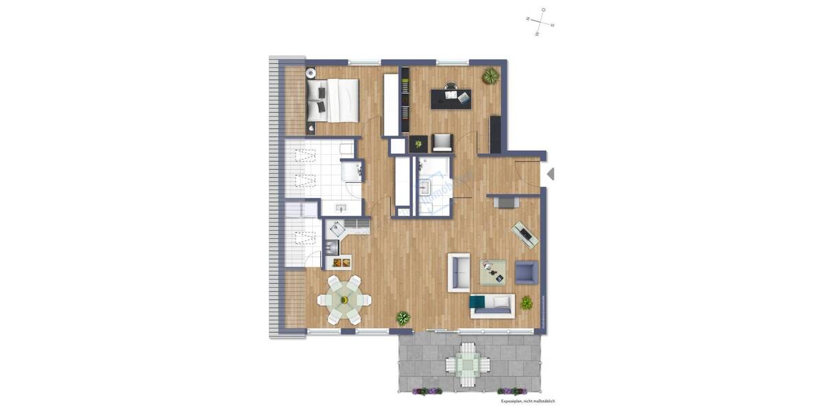 Etagenwohnung Langen Steinberg - 3 Zimmer, 103 m&sup2;, 599.900&euro; | Angebot:26015375