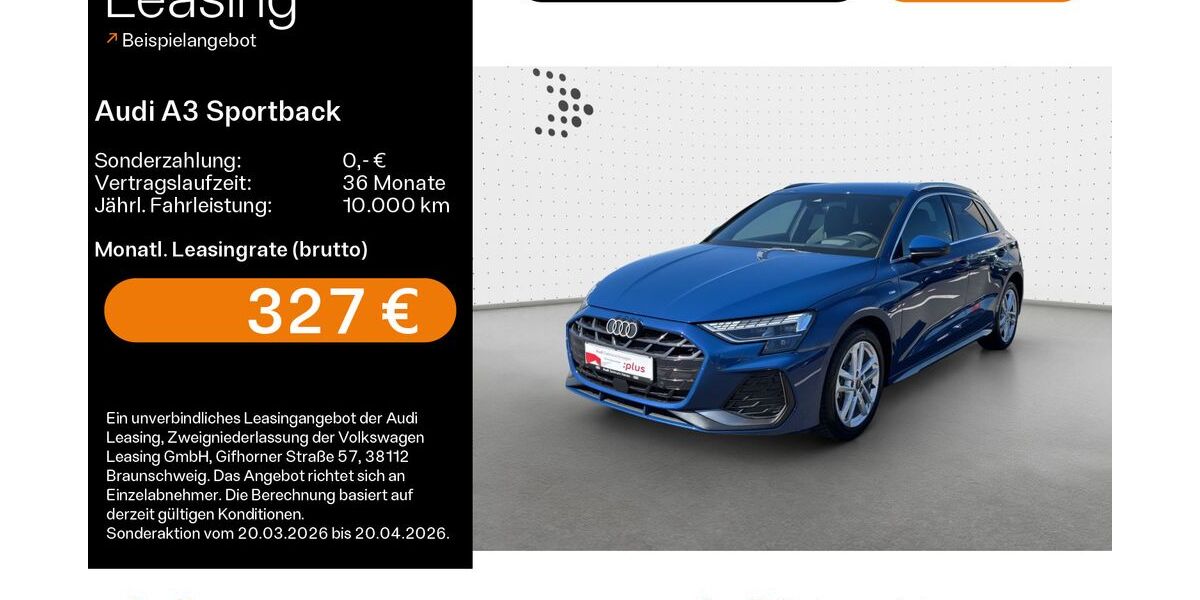 Audi A3 7.400 km 40.689 &euro; Hanau 63452