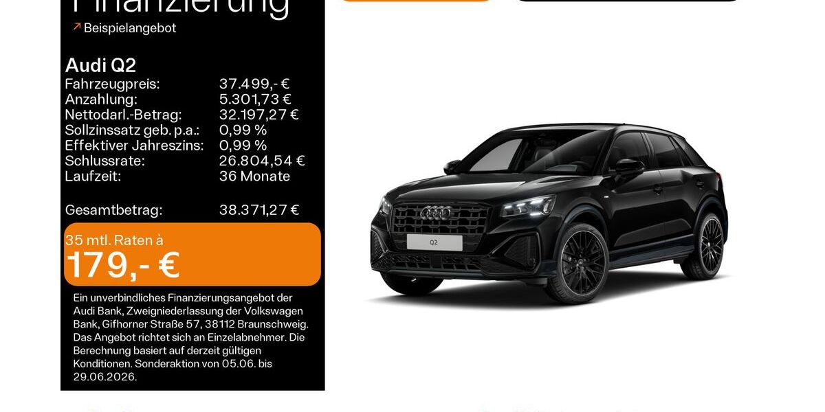 Audi Q2 7.700 km 37.149 &euro; Hanau 63452