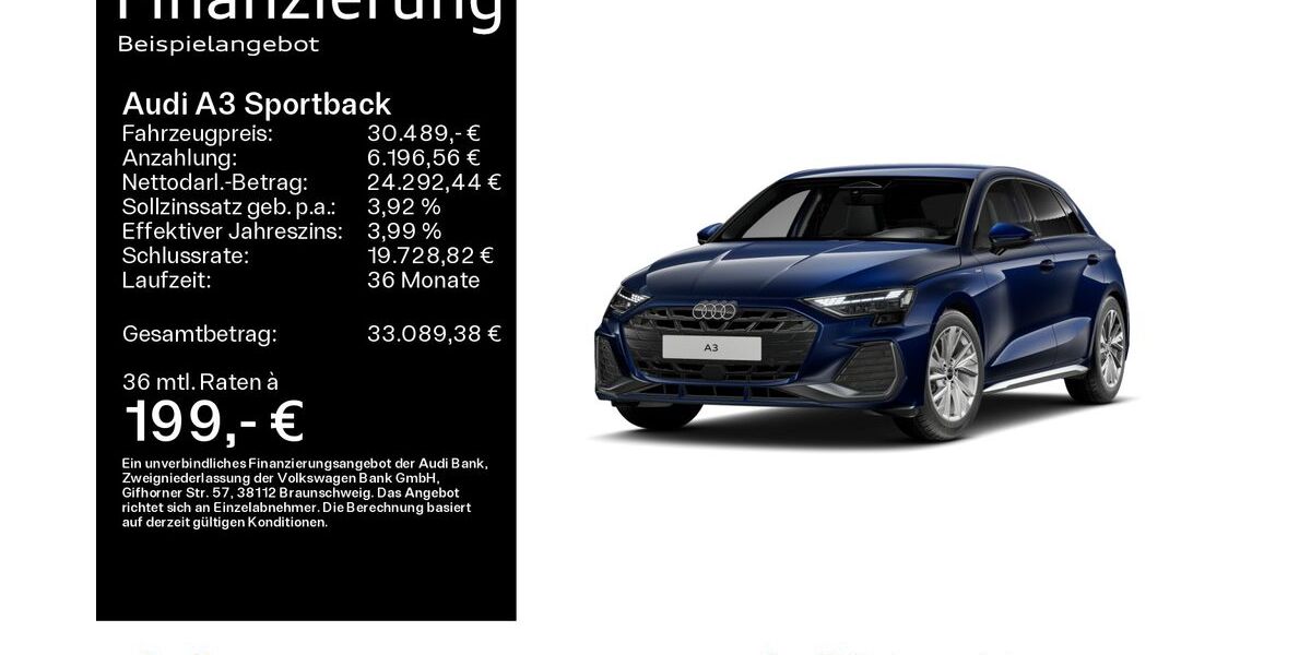 Audi A3 26.500 km 30.489 &euro; Hanau 63452