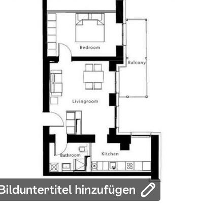 Etagenwohnung Frankfurt am Main Oberrad - 2 Zimmer, 56 m&sup2;, 1.420&euro; | Angebot:26020912