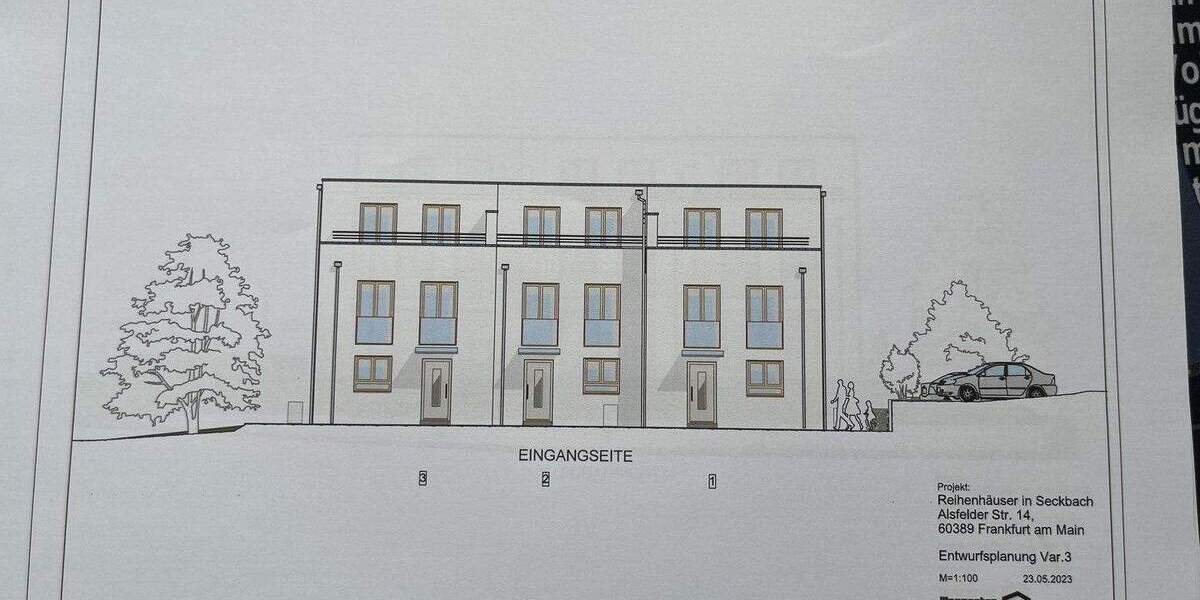 Reihenendhaus Frankfurt -Seckbach Seckbach - 5 Zimmer, 157 m&sup2;, 995.000&euro; | Angebot:25672730