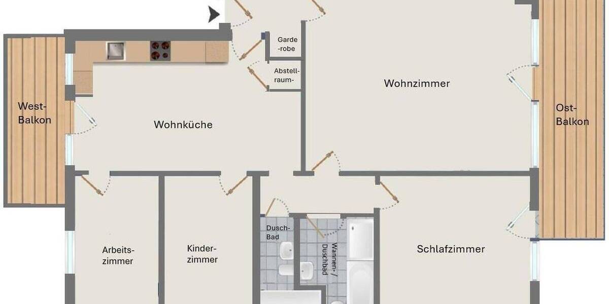 Etagenwohnung Oberursel - 4 Zimmer, 102 m&sup2;, 485.000&euro; | Angebot:26762863
