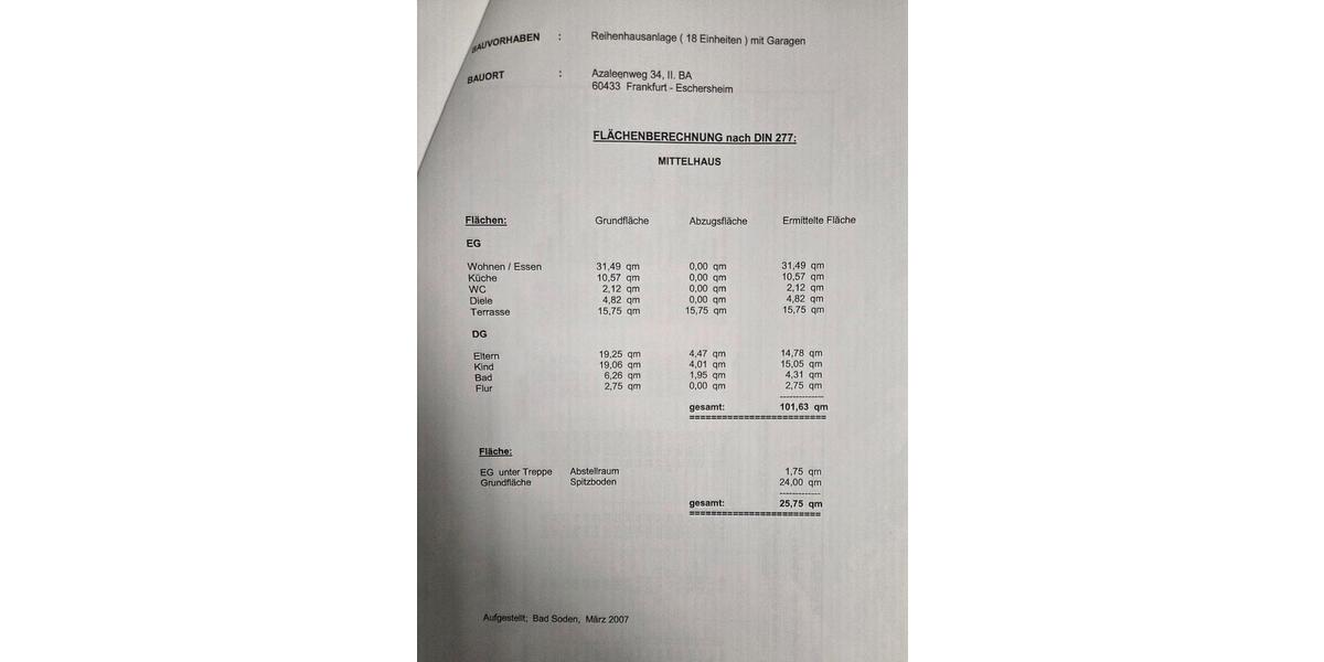 Reihenhaus Mühlheim am Main - 3 Zimmer, 101 m&sup2;, 499.000&euro; | Angebot:25235786