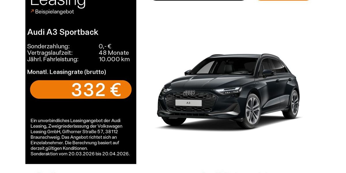 Audi A3 4.100 km 38.979 &euro; Hanau 63452