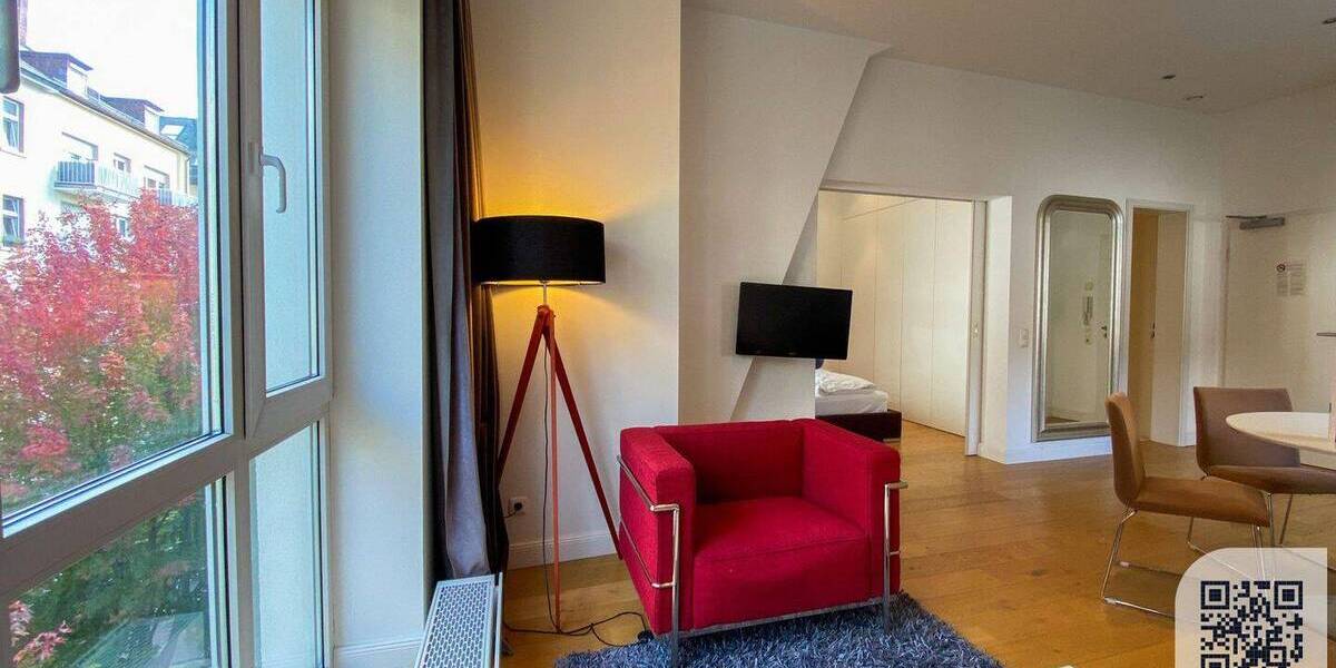Etagenwohnung Frankfurt am Main Sachsenhausen - 2 Zimmer, 39 m&sup2;, 2.247&euro; | Angebot:25711893