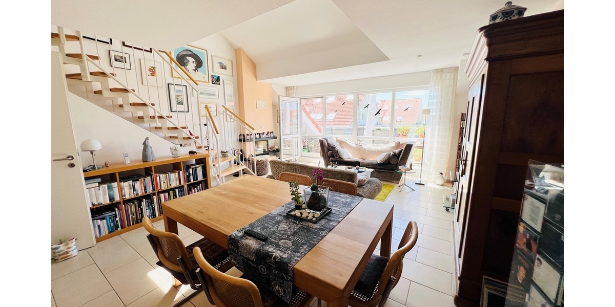 Frankfurt-Nied: Charmante 3-Zimmer-Maisonettewohnung mit Balkon! - Etagenwohnung Frankfurt am Main Nied | Angebot:21340827