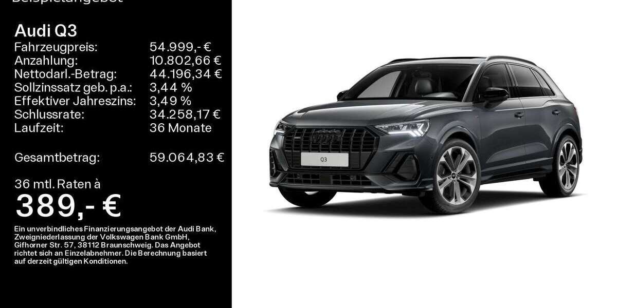 Audi Q3 3.600 km 54.999 &euro; Hanau 63452
