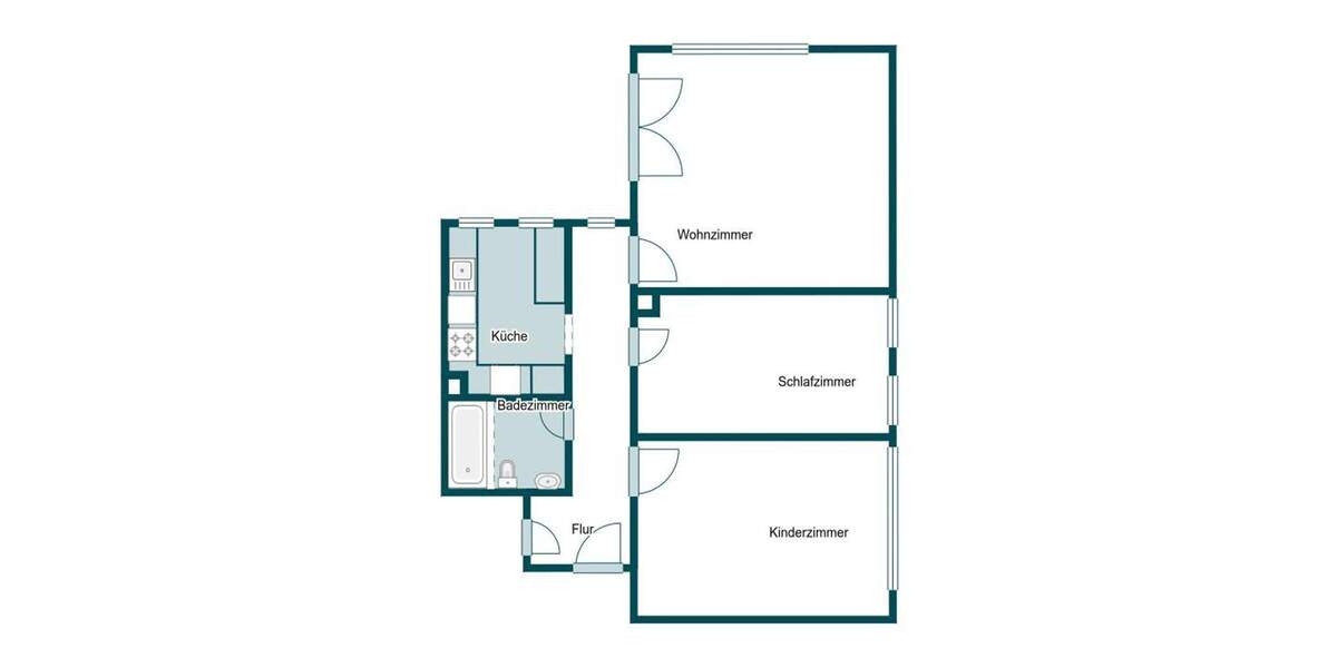 Etagenwohnung Heusenstamm - 3 Zimmer, 70 m&sup2;, 249.000&euro; | Angebot:25695255