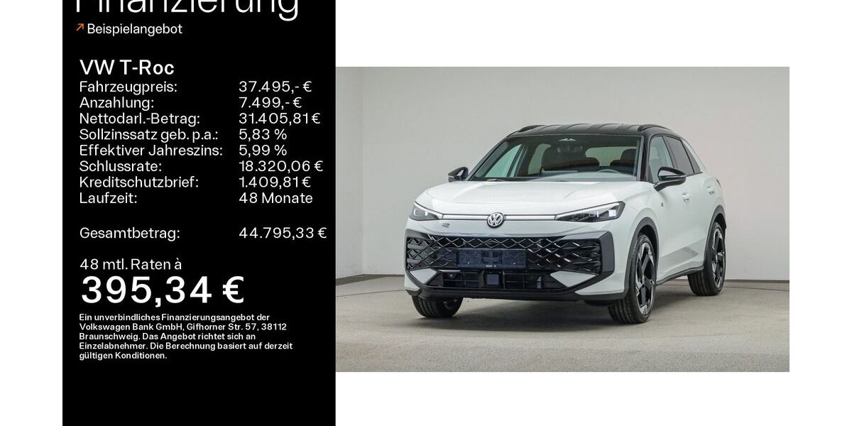 VW T-Roc 6.900 km 37.495 &euro; Linsengericht 63589