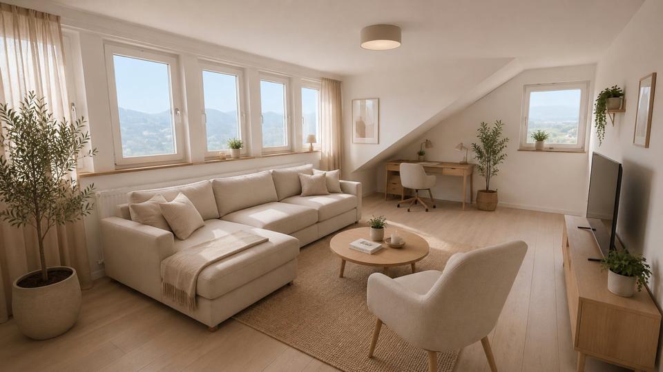 Dachgeschoßwohnung Bad Nauheim - 3 Zimmer, 67 m&sup2;, 950&euro; | Angebot:27622082