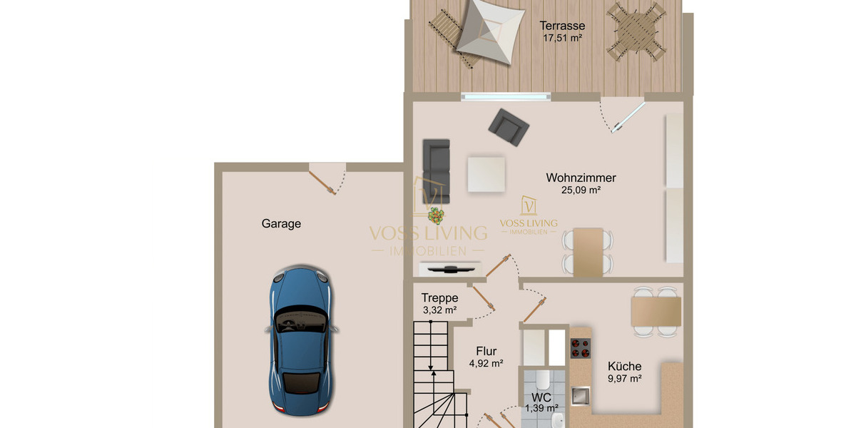 Reihenendhaus Karben-Petterweil Petterweil - 5 Zimmer, 124 m&sup2;, 419.000&euro; | Angebot:25836545