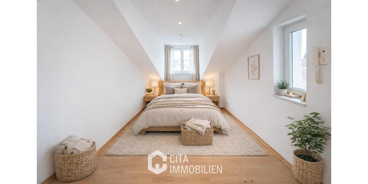 Dachgeschoßwohnung Frankfurt am Main Innenstadt 2 - 2 Zimmer, 55 m&sup2;, 1.200&euro; | Angebot:25964591