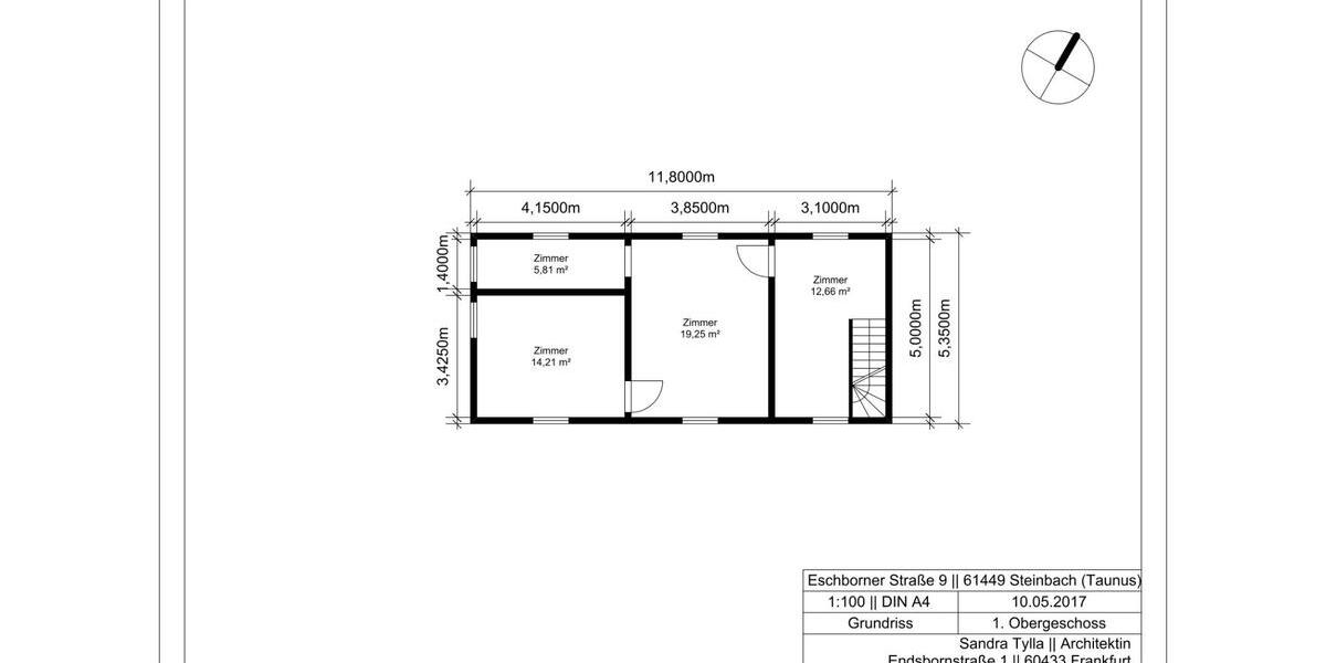 Etagenwohnung Steinbach (Taunus) - 5.5 Zimmer, 130 m&sup2;, 439.000&euro; | Angebot:27528520