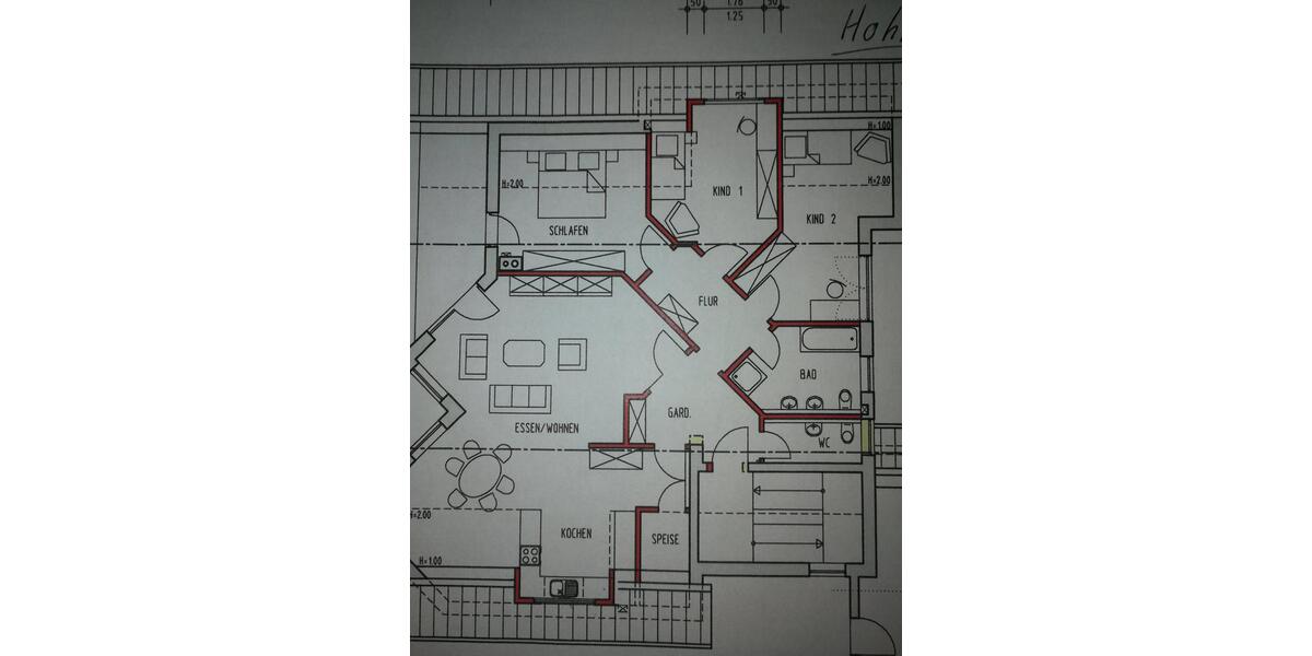 Etagenwohnung Großostheim - 4 Zimmer, 120 m&sup2;, 1.200&euro; | Angebot:24351821