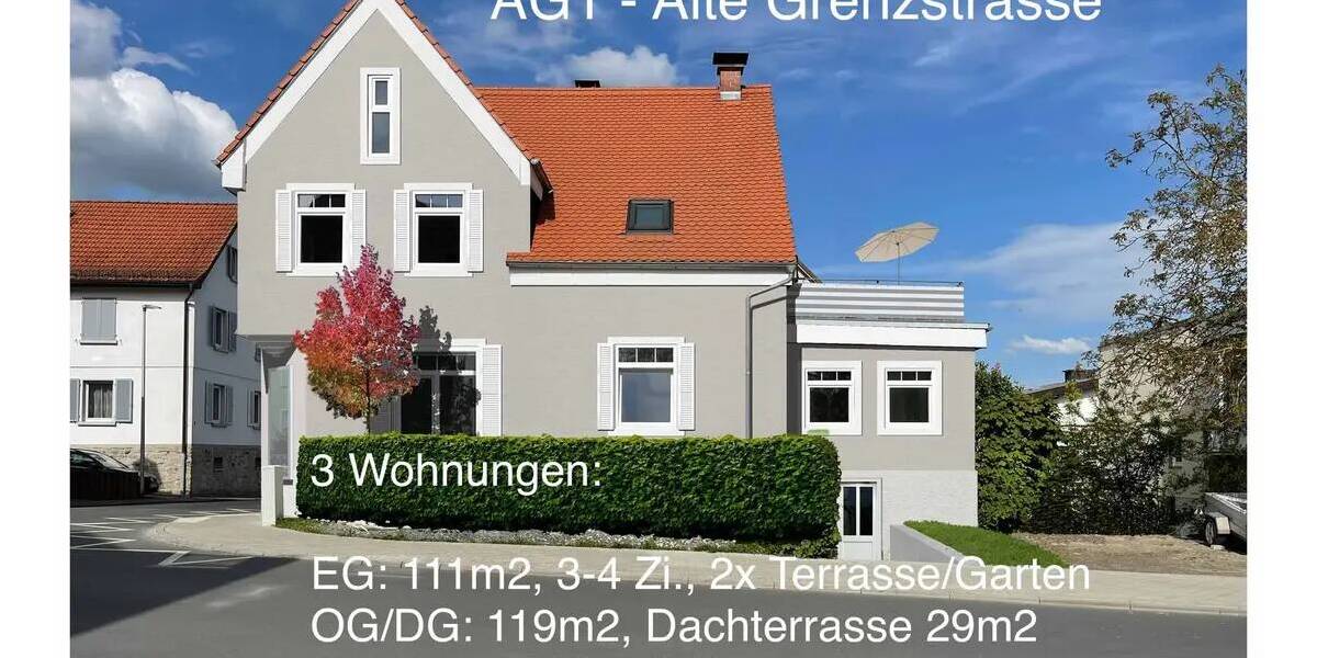 Etagenwohnung Friedrichsdorf Dillingen - 4 Zimmer, 111 m&sup2;, 1.750&euro; | Angebot:26627087