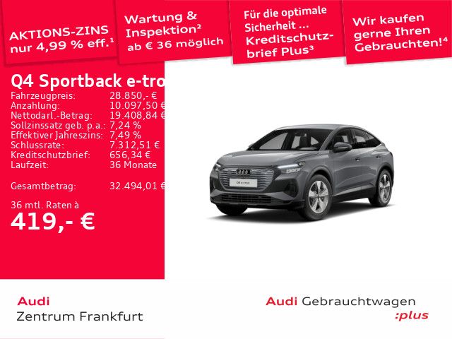 Audi Q4 e-tron 48.744 km 28.850 &euro; Frankfurt am Main 60314